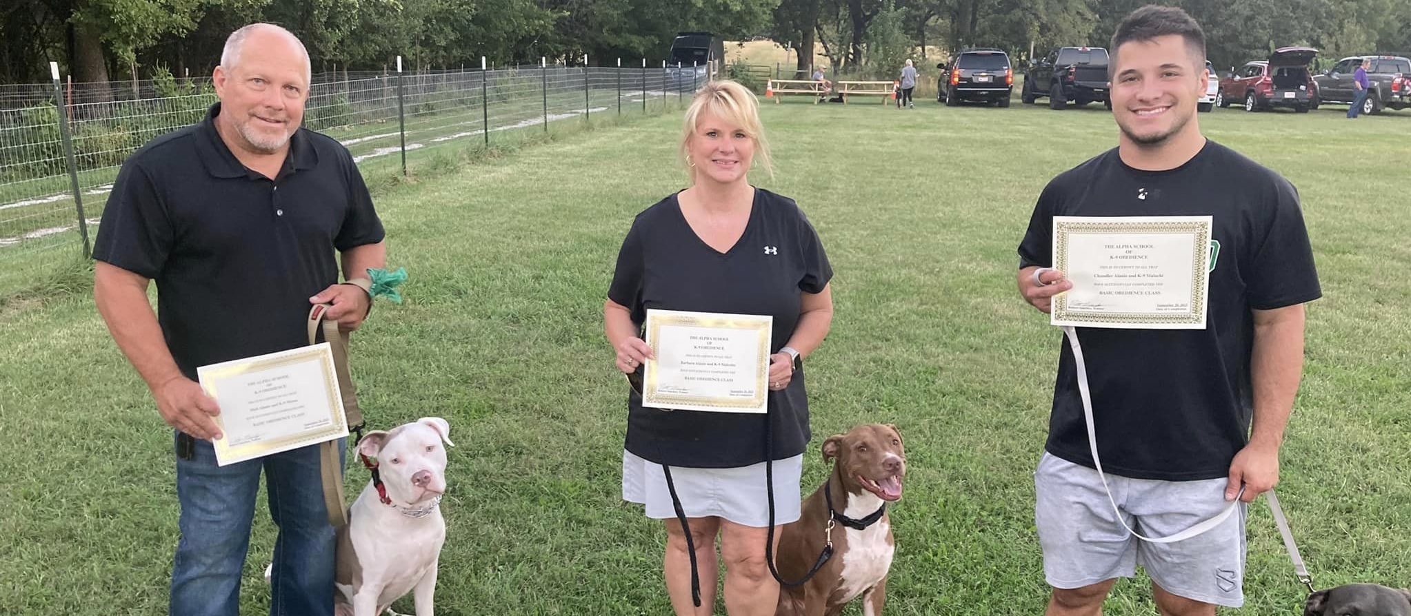 dogs with owners graduating